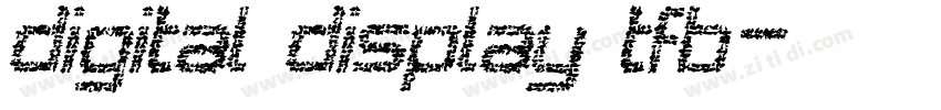 digital display tfb字体转换